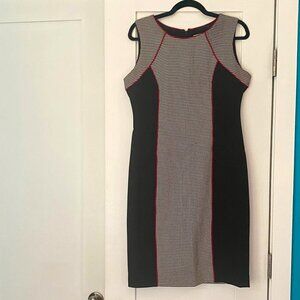 Kasper houndstooth sheath dress size 6